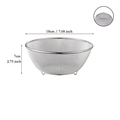 304 Stainless Steel Salad Mixing Bowl – Egg Beater, Dough and Food Prep Bowl for Kitchen Use